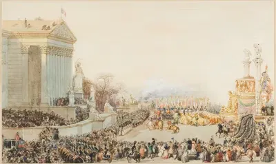 Перевозка праха Наполеона by Эжен Лами, 1840 — digital art print download