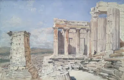 The Propylaea – Acropolis by Francis Hopkinson Smith — digital art print download