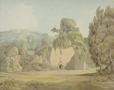 An Ivy Covered Ruin by Francis Towne — digital art print download