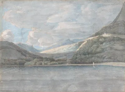 View of Lake Como by Francis Towne, 1781 — digital art print download