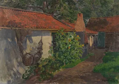 Рыбацкая хата by Фридрих Кальморген, 1900 — digital art print download