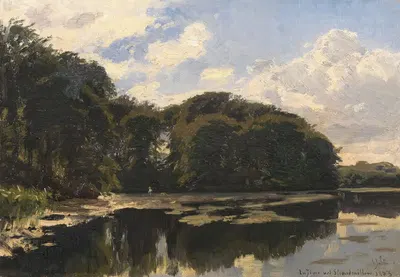 Тихое озеро by Годфред Кристенсен, 1883 — digital art print download