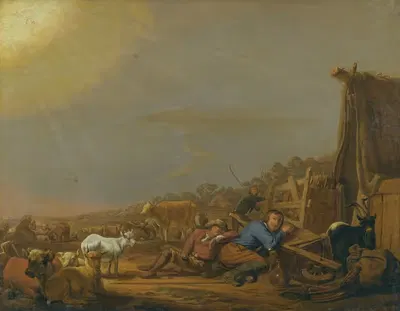 Благовещение пастухам by Ян ван Оссенбек, 1644 — digital art print download