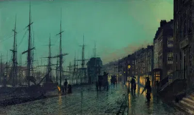 Судоходство на Клайде by Джон Аткінсон Гримшоу, 1881 — digital art print download