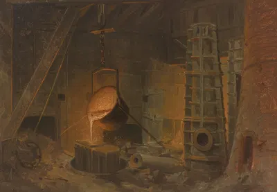 West Point Foundry, Cold Spring, New York by John Ferguson Weir — digital art print download