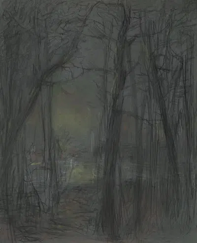 Forest Scene by John Ferguson Weir — digital art print download