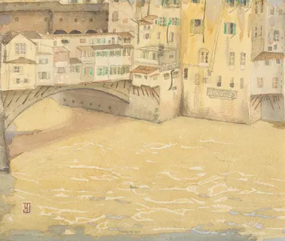 The Ponte Vecchio by John Ireland Howe Downes — digital art print download