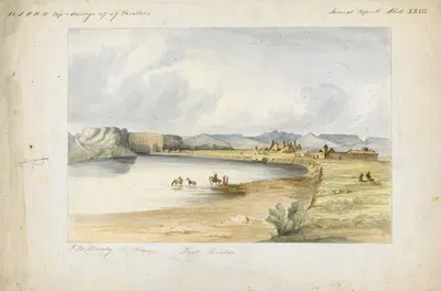 Fort Benton by John Mix Stanley, 1854 — digital art print download