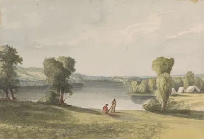 Lightning Lake by John Mix Stanley, 1854 — digital art print download