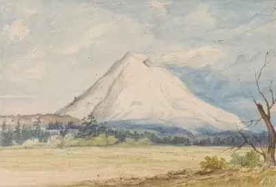 Mount Rainier Viewed from Near Steilacoom by John Mix Stanley — digital art print download