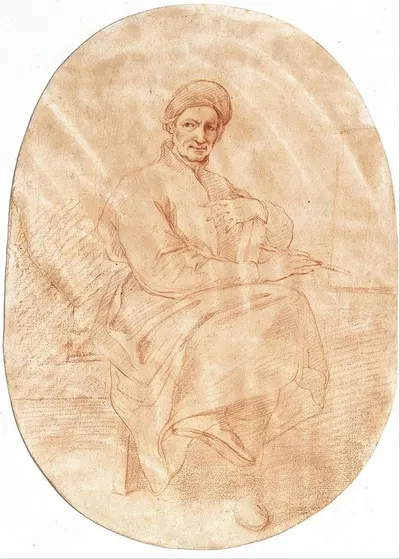 Self-Portrait by Andrea Pozzo, 1703 — digital art print download
