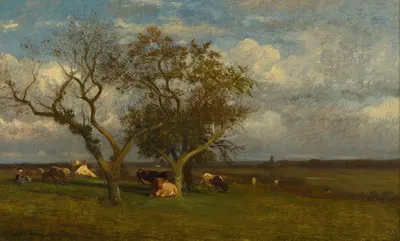 Landscape With Cows by Jules Dupré — digital art print download