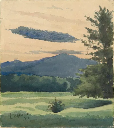 Green Meadow by Louis Michel Eilshemius, 1891 — digital art print download