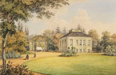 Zugeschrieben – Madame Gumpels Landhaus in Neumühlen by Otto Speckter, 1850 — digital art print download