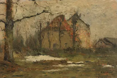 Последний снег by Рудольф Хекнер, 1920 — digital art print download