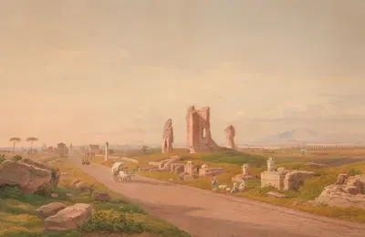 Аппиева дорога by Герман Давид Саломон Корроди, 1868 — digital art print download
