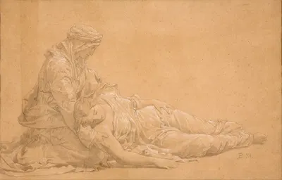 Study with figures by Benet Mercadé — digital art print download