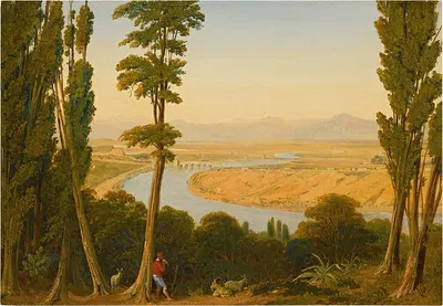 Вид на Тибр и Римскую Кампанию с Монте-Марио by Уильям Линтон, 1829 — digital art print download