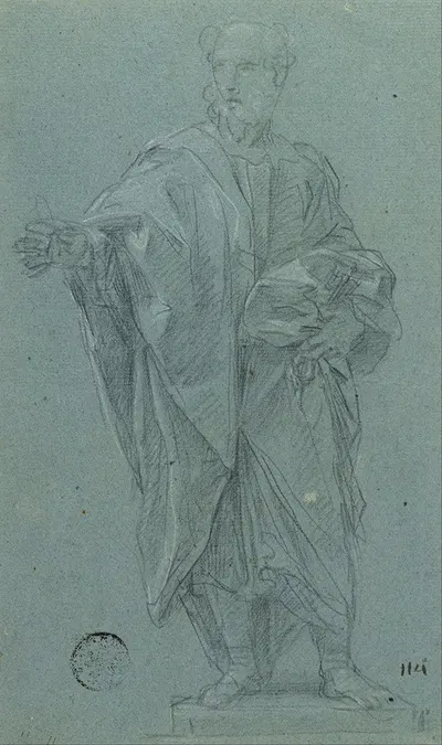 Study for a Statue of the Apostle Peter by Карло Маратти, 1703 — digital art print download