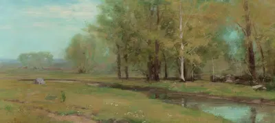 Тихий ручей на краю леса by Альбион Харрис Бикнелл — digital art print download