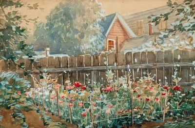 Цветочный сад by Энтони Тиме, 1918 — digital art print download