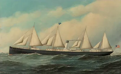 Море by Антонио Якобсен, 1895 — digital art print download