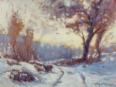 Winter Landscape by Arthur Vidal Diehl — digital art print download