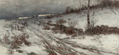 A Winter's Day by Bruce Crane, 1882 — digital art print download