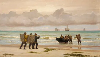Отплытие by Карл Лохер, 1890 — digital art print download