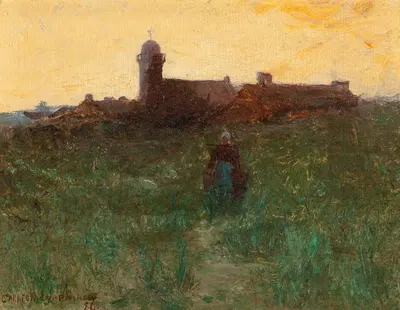 Закат by Карлтон Теодор Чапман, 1886 — digital art print download
