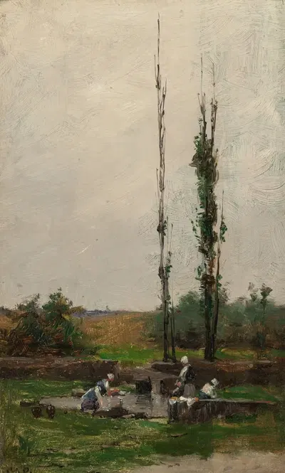 День стирки by Чарльз Адамс Платт, 1884 — digital art print download