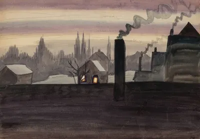 Ноябрьский свет by Чарльз Эфраим Бёрчфилд, 1921 — digital art print download