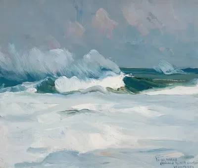 Море by Чарльз Херберт Вудбери — digital art print download