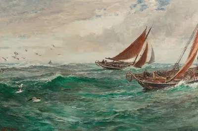 На следах траулеров by Шарль Непир Хеми, 1896 — digital art print download