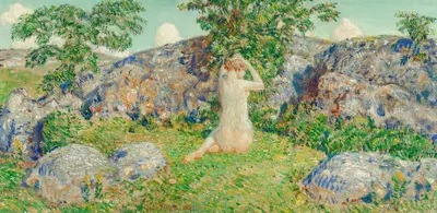 Скалы мыса Энн by Чайлд Хассам, 1918 — digital art print download
