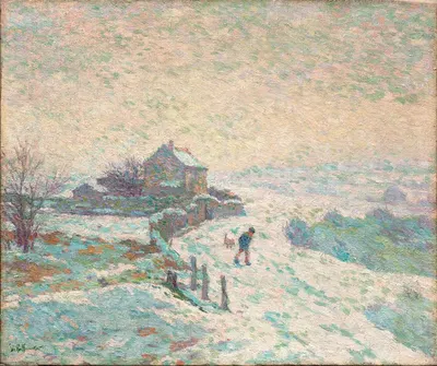Снежный пейзаж by Клод Эмиль Шюффенекер, 1886 — digital art print download