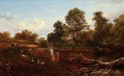 Детская площадка by Дэвид Джонсон, 1873 — digital art print download