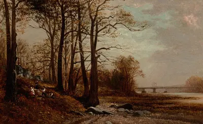 Рядом с дамбой МаККомба, Гарлем, Нью-Йорк by Дэвид Джонсон, 1872 — digital art print download