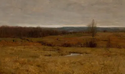 Пейзаж, декабрь 1887 by Двайт Уильям Трайон, 1887 — digital art print download