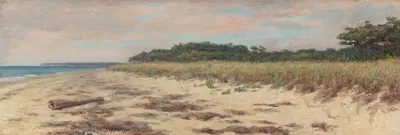 Прибрежная сцена by Двайт Уильям Трайон, 1887 — digital art print download