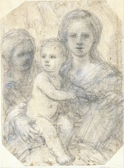 Madonna and Child by Elisabetta Sirani — digital art print download