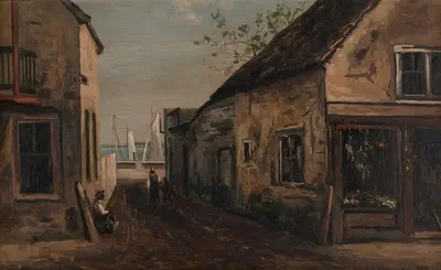 Улица Бая, Сент-Огастин, Флорида by Фрэнк Генри Шаплей, 1887 — digital art print download