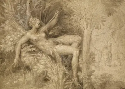 Procris and Cephalus by Школа Фонтенбло, 1550-1599 — digital art print download