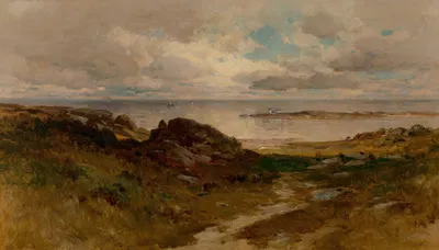 Уголок побережья Массачусетса by Джордж Генри Смилли, 1890 — digital art print download