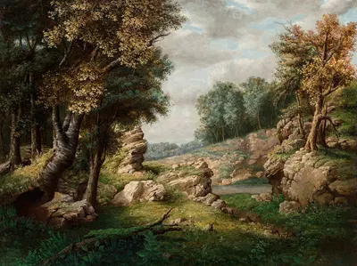 Rocky Dell (Near the Village) by George Inness — digital art print download
