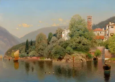 Вилла, озеро Комо by Генри Пембер Смит — digital art print download