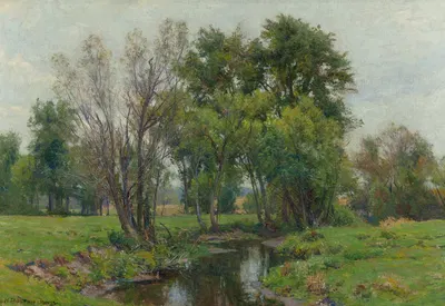 A Meadow Stream by Hugh Bolton Jones — digital art print download