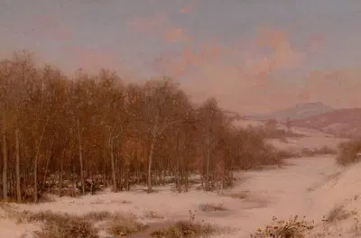 A Winter Camp by Jervis McEntee — digital art print download