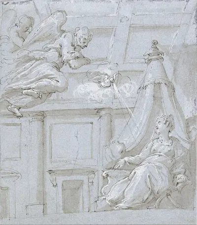 The Annunciation by Джорджо Вазари, 1545 — digital art print download