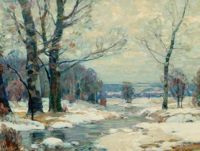 Winter's Magic, Woodstock, New York by John Fabian Carlson — digital art print download